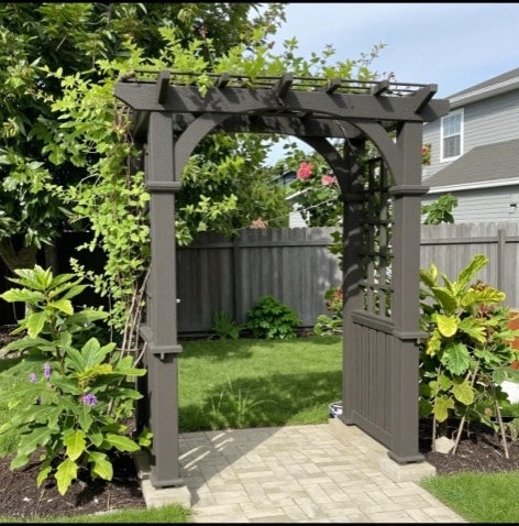 Custom wooden arbour