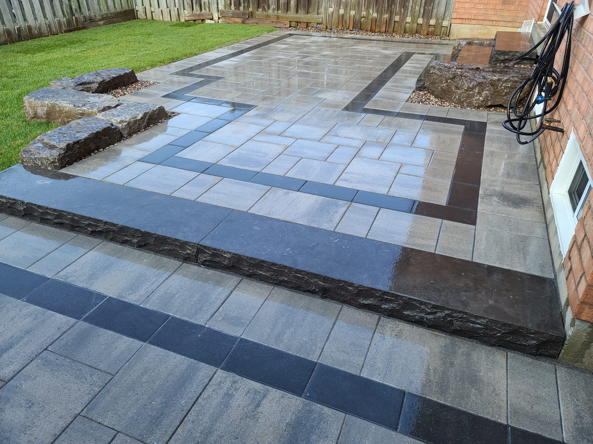 Softscaping project in Markham, ON