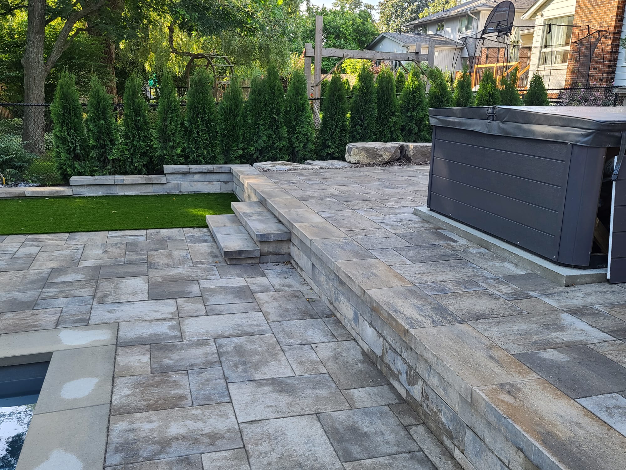 Softscaping project in Stouffville, ON