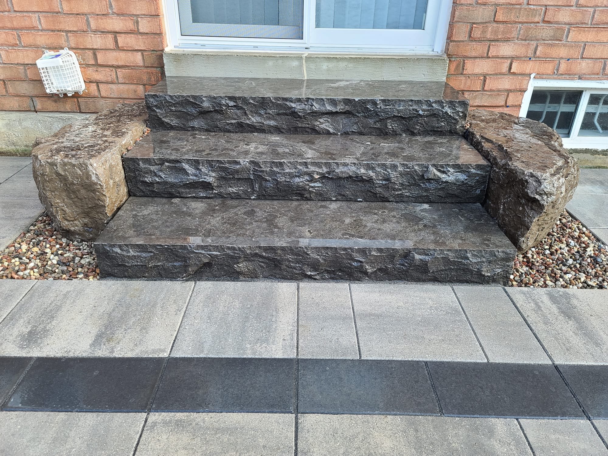 Interlocking stone services