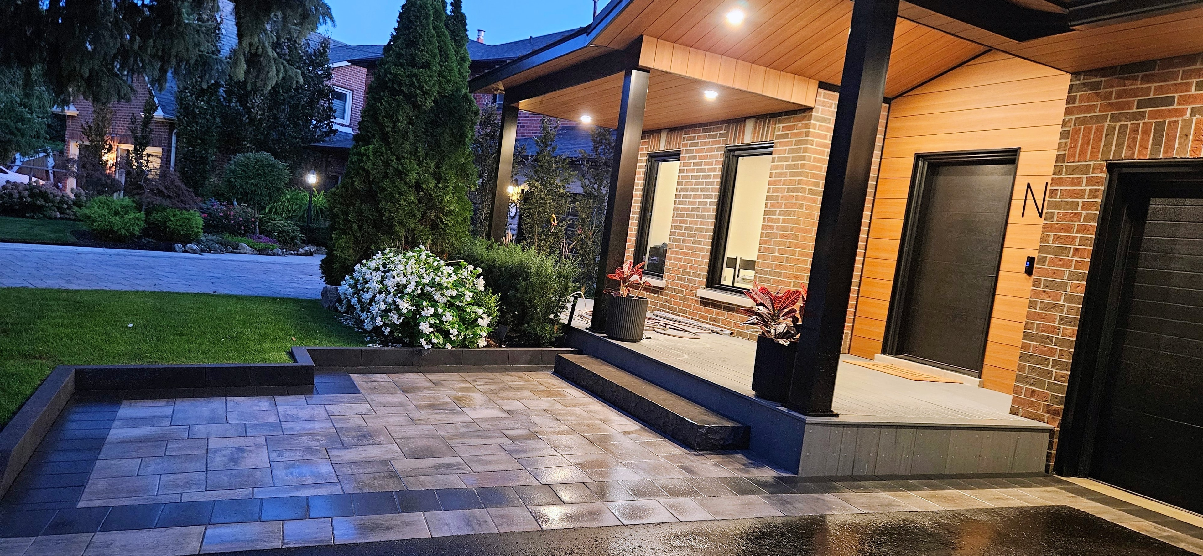 Custom Interlocking Stone Walkway